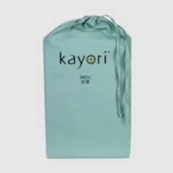 Topper Spannbettlaken Kayori Shizu Grün (Perkal)