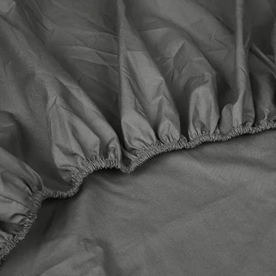 Split Topper Spannbettlaken Kayori Shizu Anthrazit (Perkal) 6 Split Topper Spannbettlaken Kayori Shizu Anthrazit (Perkal) – Bild 4