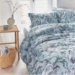Bettwäsche Beddinghouse Sombra Blau Grau Baumwolle