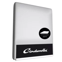 Split Topper Spannbettlaken Cinderella Light Grey (Satin)