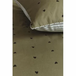 Bettwäsche VT Wonen Striped Hearts Grün Baumwolle -BEDSUPPLY VerkäufeBEDSUPPLY Verkäufe Striped20Hearts Green 40 Detail Large