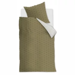 Bettwäsche VT Wonen Striped Hearts Grün Baumwolle -BEDSUPPLY VerkäufeBEDSUPPLY Verkäufe Striped20Hearts Green DE 1P DE 10 Topshot Large