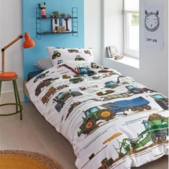 Dekbedovertrek Beddinghouse Kids Tractors Multi Baumwolle