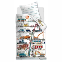 Dekbedovertrek Beddinghouse Kids Under Construction Multi Baumwolle -BEDSUPPLY VerkäufeBEDSUPPLY Verkäufe Under20Construction Multi DE 1P DE 10 Topshot Large