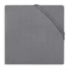 Spannbettuch Jollein Baumwolle Dark Grey