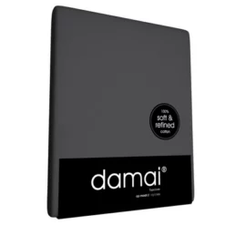 Dubbele Split Topper Spannbettlaken Damai 15 Cm Anthrazit (Baumwolle)