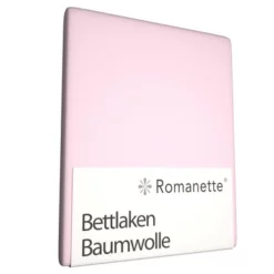 Bettlaken Romanette Rosa (Baumwolle)