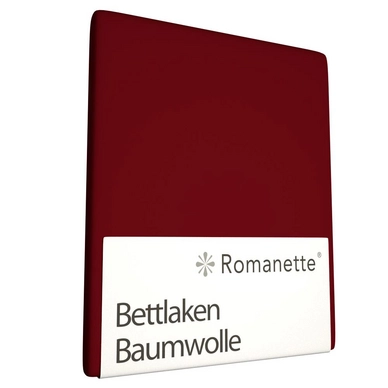 Bettlaken Romanette Bordeaux Rot (Baumwolle) 3 Bettlaken Romanette Bordeaux Rot (Baumwolle)