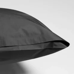 Bettwäsche Yumeko Dark Grey Perkal -BEDSUPPLY VerkäufeBEDSUPPLY Verkäufe bc1015zka duvet cover set percale dark grey 3 dtl2