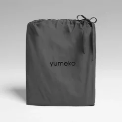 Bettwäsche Yumeko Dark Grey Perkal -BEDSUPPLY VerkäufeBEDSUPPLY Verkäufe bduvet cover set percale dark grey 1 pkg