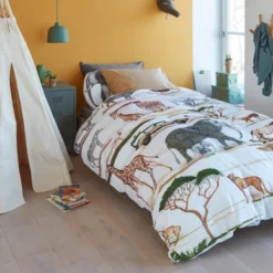 Bettwäsche Beddinghouse Kids Jeep Safari Natural Baumwolle