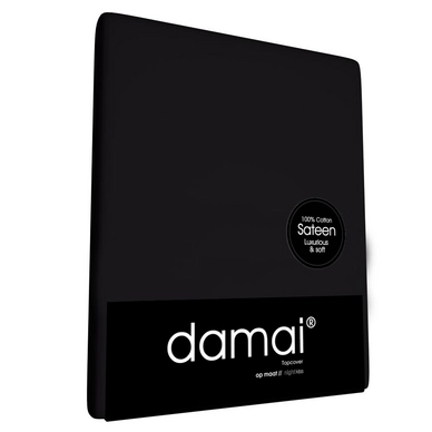 Topper Spannbettlaken Damai Schwarz 15 Cm (Satin) 3 Topper Spannbettlaken Damai Schwarz 15 Cm (Satin)