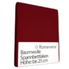 Spannbettlaken Romanette Bordeaux Rot (Baumwolle) -BEDSUPPLY VerkäufeBEDSUPPLY Verkäufe bordeaux1