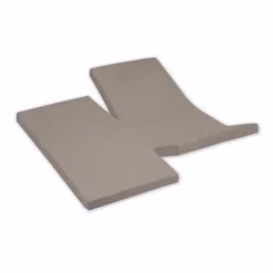 Double Split Spannbettlaken Damai Taupe (Baumwolle) -BEDSUPPLY VerkäufeBEDSUPPLY Verkäufe c 30 hl 2x split taupe 1