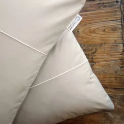 Kissenbezüge Cascina Colorini Divina Silber-Weiß (Perkal-Baumwolle) (2er-Set)