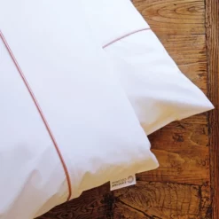 Kissenbezüge Cascina Colorini Divina Weiß Rose (Perkal-Baumwolle) (2er-Set)