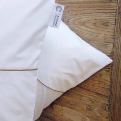 Kissenbezüge Cascina Colorini Divina Weiß Sand (Perkal-Baumwolle) (2er-Set)