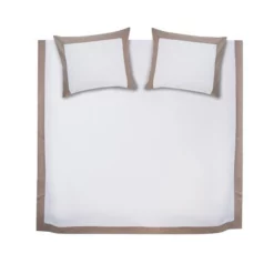 Bettlaken Set Damai Stillness Weiß Baumwolle