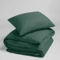 Bettwäsche Yumeko Forest Green Perkal -BEDSUPPLY VerkäufeBEDSUPPLY Verkäufe dc3571a duvet cover set percale forest green 2 1p stk