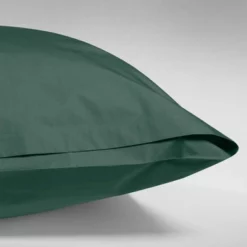 Bettwäsche Yumeko Forest Green Perkal -BEDSUPPLY VerkäufeBEDSUPPLY Verkäufe dc3583a pillowcase percale forest green 3 dtl 1