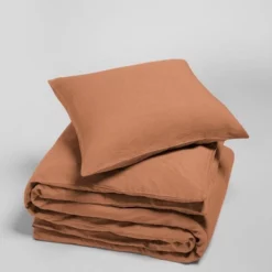 Bettwäsche Yumeko Terracotta Linon -BEDSUPPLY VerkäufeBEDSUPPLY Verkäufe dduvet cover set washed linen terracotta 2 1p stk2028129