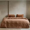 Bettwäsche Yumeko Terracotta Linon -BEDSUPPLY VerkäufeBEDSUPPLY Verkäufe dmood washed linen terracotta 1