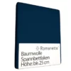 Spannbettlaken Romanette Dunkelblau (Baumwolle) -BEDSUPPLY VerkäufeBEDSUPPLY Verkäufe donkerblauw1