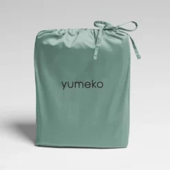 Bettwäsche Yumeko Green Green Mako-Satin -BEDSUPPLY VerkäufeBEDSUPPLY Verkäufe eduvet cover set cotton sateen double face green 1 pkg
