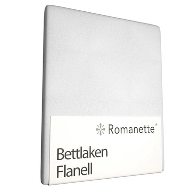 Bettlaken Romanette Weiß (Flanell) 3 Bettlaken Romanette Weiß (Flanell)