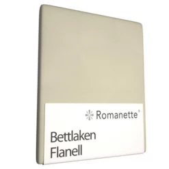 Bettlaken Romanette Beige (Flanell)
