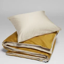 Bettwäsche Yumeko Sandy Gold Mako-Satin -BEDSUPPLY VerkäufeBEDSUPPLY Verkäufe gc3700a duvet cover set cotton sateen double face sandy gold 2 1p stk