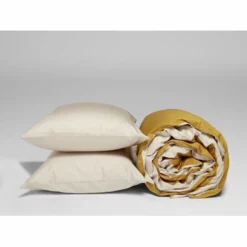 Bettwäsche Yumeko Sandy Gold Mako-Satin -BEDSUPPLY VerkäufeBEDSUPPLY Verkäufe gc3700a duvet cover set cotton sateen double face sandy gold 2 2p