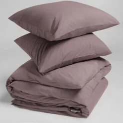 Bettwäsche Yumeko Mauve Perkal -BEDSUPPLY VerkäufeBEDSUPPLY Verkäufe gduvet cover set percale mauve 2 2p stk 6