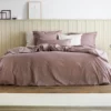 Bettwäsche Yumeko Mauve Perkal -BEDSUPPLY VerkäufeBEDSUPPLY Verkäufe gmood percale mauve 1