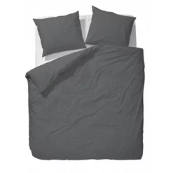 Bettwäsche Essenza Guy Anthrazit Baumwolle