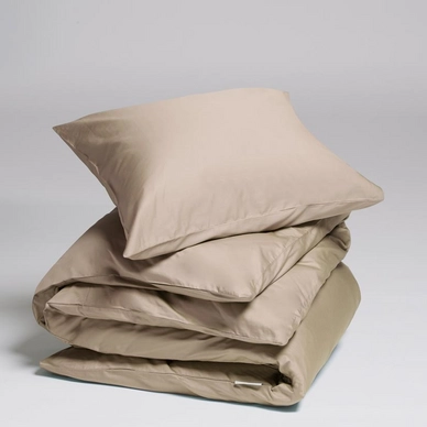 Bettwäsche Yumeko Warm Taupe Mako-Satin 4 Bettwäsche Yumeko Warm Taupe Mako-Satin – Bild 2