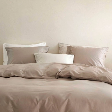 Bettwäsche Yumeko Warm Taupe Mako-Satin 3 Bettwäsche Yumeko Warm Taupe Mako-Satin