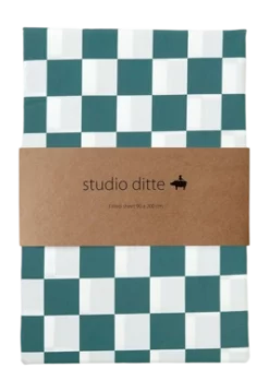 Spannbettlaken Studio Ditte Blokjes Petrol Green 29 Spannbettlaken Studio Ditte Blokjes Petrol Green -BEDSUPPLY VerkäufeBEDSUPPLY Verkäufe hoeslaken blokjes groen no bg