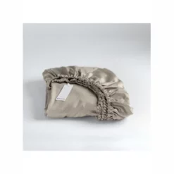 Spannbettlaken Cinderella Taupe (Satin) -BEDSUPPLY VerkäufeBEDSUPPLY Verkäufe hoeslaken katoen satijn taupe