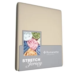 Hoeslaken Romanette Camel (Jersey)