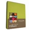 Spannbettlaken Romanette Apfel Grün (Velours) -BEDSUPPLY VerkäufeBEDSUPPLY Verkäufe hoeslaken romanette velours appel groen 1