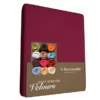 Spannbettlaken Romanette Bordeaux Rot (Velours) -BEDSUPPLY VerkäufeBEDSUPPLY Verkäufe hoeslaken romanette velours bordeaux rood 1