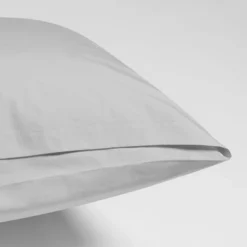 Bettwäsche Yumeko Misty Grey Perkal -BEDSUPPLY VerkäufeBEDSUPPLY Verkäufe hpillowcase percale misty grey 3 dtl 1