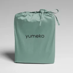 Bettwäsche Yumeko Sea Green Mako-Satin -BEDSUPPLY VerkäufeBEDSUPPLY Verkäufe iduvet cover set cotton sateen sea green 1 pkg 1
