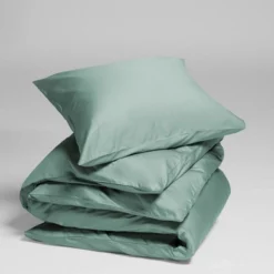 Bettwäsche Yumeko Sea Green Mako-Satin -BEDSUPPLY VerkäufeBEDSUPPLY Verkäufe iduvet cover set cotton sateen sea green 2 1p stk 1
