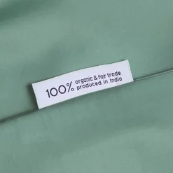 Bettwäsche Yumeko Sea Green Mako-Satin -BEDSUPPLY VerkäufeBEDSUPPLY Verkäufe iduvet cover set cotton sateen sea green 4 lbl 1