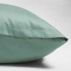 Bettwäsche Yumeko Sea Green Mako-Satin -BEDSUPPLY VerkäufeBEDSUPPLY Verkäufe ipillowcase cotton sateen sea green 3 dtl 2