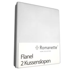 Kopfkissenbezüge Romanette White (Flanell) (2er Set)