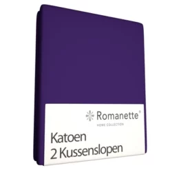 Kopfkissenbezüge Romanette Purple (Baumwolle) (2er Set)