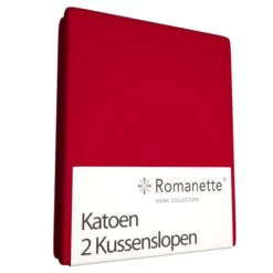 Kopfkissenbezüge Romanette Red (Baumwolle) (2er Set)